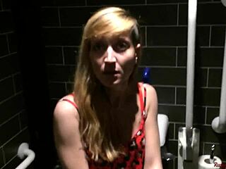 Couple Performs Anal And Blowjob In Public Restaurant Toilet