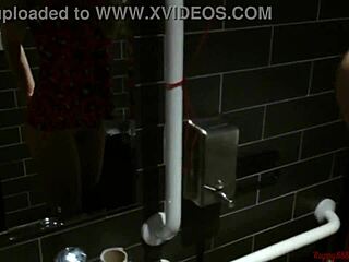 Couple Performs Anal And Blowjob In Public Restaurant Toilet