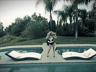 does jillian jansen cool off in the pool with seth's cock in her pussy after sunbathing?