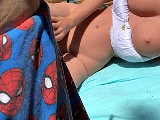 My stepmother arrives tired from work and relaxes with a toy.