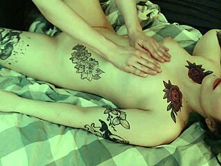 She Loves Massage and Cock Between Buttocks