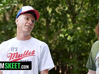 Cute petite Latina sluts with bubble butts and small tits sucking and riding big monster cocks in POV group sex foursome