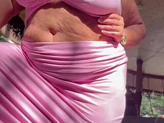 Bbw Milf With Big Natural Tits And Saggy Boobs Teases In Huge Monster Holiday Solo Fetish