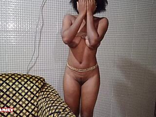 Petite African Teen's First Homemade Porn