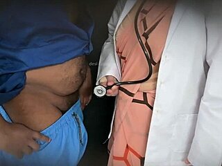 In the hospital, this doctor couldn't resist getting frisky with his patient.