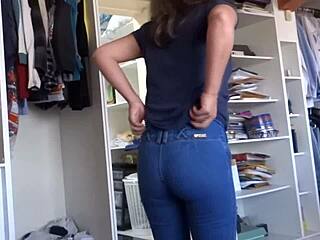 Latin Wife Mature Mother Shows Off Hairy Pussy In Public!