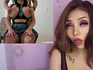 Thick Tetona Colegiala Seduces Padrastro for Creampie!