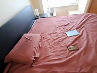 Latina maid with creamy pussy in jeans and flip flops gets seduced by massage!