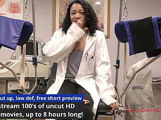 嘿看Yasmine Wood坦帕大学体检肛门指交特写自慰