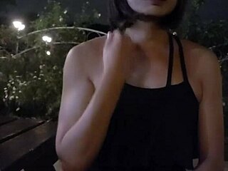 Shemale Ting Xuan Gets Exposed And Wild In The Community Garden!