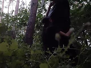 I fuck my stepsister deep in the mouth outdoors in the forest passionately