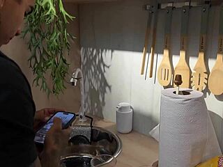 i call hot manicurist to my house and fuck her hard in kitchen.. oops, she's curvy colombian with big natural tits