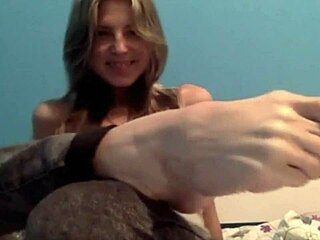 Teen Blonde Foot Fetish Play