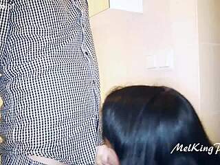 Hey, check out this amateur milf giving a deep blowjob to that big arab cock.