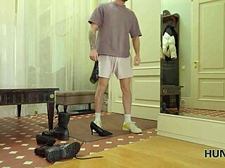 my sgt peckers honor guard shaves russian teen pussy for flexible military uniform sex