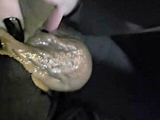 Goth babe in blindfold gives sensual blowjob with tongue licking and cum swallowing till gagging