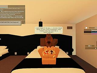 Roblox porn with blacked threesome anal and rough riding for big tits whore