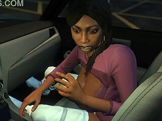 in gta 5 franklin picks up a hooker for some service in the car during the game
