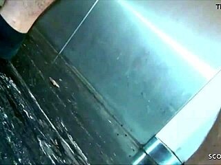 German redhead teen Natalie Hot risks intense elevator fuck with facial swallow.