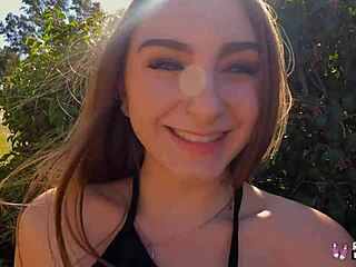 Teen Penelope Kay tries anal and squirts during her first porn casting interview