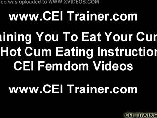 i feel so excited, are you finally ready to taste some cum in this humiliating cei session?
