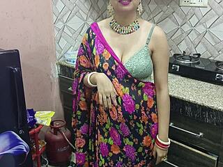 desi indian bhabhi cheats on husband by fucking brother-in-law in kitchen with shaved pussy licking full movie