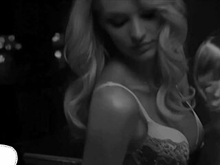 Seductive glamorous girls dance in lingerie for a sexy music video.