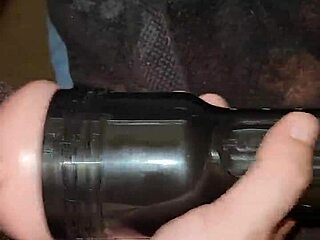 Hey, ready for fleshlight stroke session with big cock cumshot masturbation?