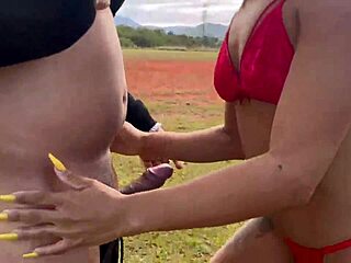 hey check out this married woman playing ball naked in the field giving her ass and staying nude on the soccer field