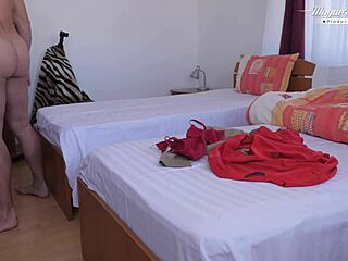 Behind the Scenes of AMATEUR BABE Getting FUCKED by Boyfriend in Doggystyle and Cowgirl!