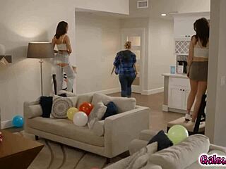 Asian Lulu Chu Sneaks Off For Interracial Lesbian Sex With Ebony Electra Rayne Including Face Sitting And Tribbing