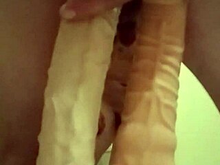 She explored self-pleasuring with extreme anal toys and dildo assfucking