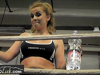 Why are these european lesbian babes wrestling so passionately?