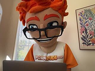 Brunette mystic Christina gives those magic crystal balls a hot tongue buffing at PornDudeCasting