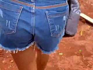 Young Brazilian girl leaves school for interracial sex with mason in construction house.