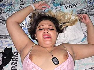 Blonde gets fucked before bed in her pajamas!