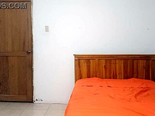 Horny student welcomes her stepbrother into the apartment for wild fantasy with big ass riding dildo.