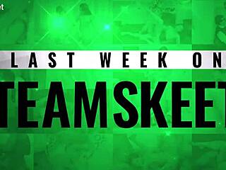 Step-siblings' gym workout turns into anal creampie fuck