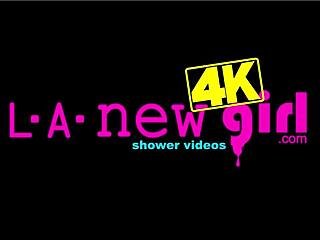 Oh man, this cute teen 18+ slut just took a steamy shower after her casting interview