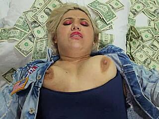 Beautiful blonde whore sells ass and pussy for cash