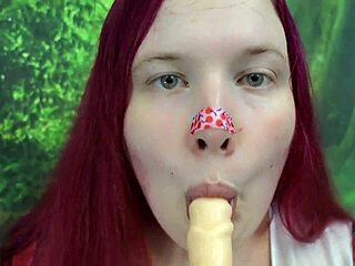 i love shaking my chubby tranny booty while twerking and fucking with a dildo in closeup view for ultimate pleasure