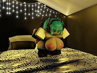 初音未来馋我大鸡巴在roblox狂后入😂🍆