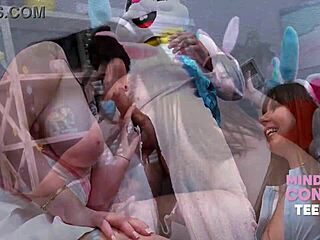 Family gathers for free use Easter event with mind control teen leading to collective cum moments in taboo setup