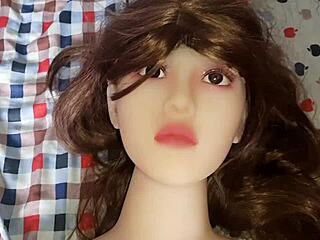 hey check out this homemade fun with my sex doll using monster cock toys