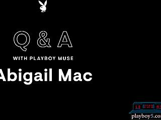 Big Tits Milf Abigail Mac Reveals Lingerie And Hairy Pussy Up Close