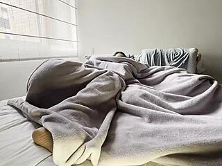 Night games with pillow turn into wet pussy licking between blonde and Latina friends