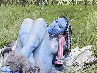 avatar monika fox big prolapse hard dildo anal and pussy fuck squirt in nature free