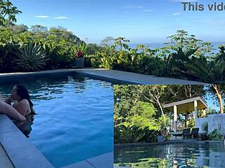 Intense Outdoor Anal And Blowjob Domination In Costa Rica Pool