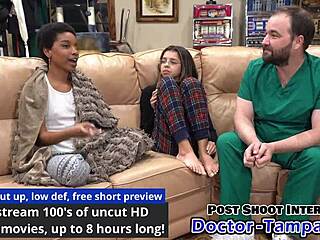 dr tampa performs the procedure on aria nicole in backstage fetish scene