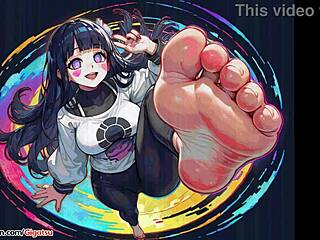 The scene unfolds with HMV vaporfeet chill in an AI-generated feet fetish music vibe.